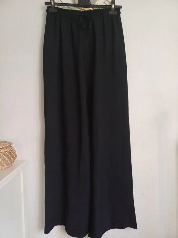 Pantalón palazzo negro - Imagen 3