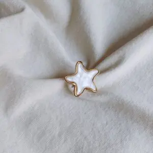Anillo estrella blanca