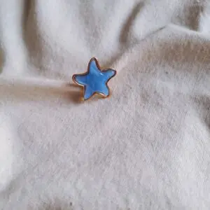 Anillo estrella azul