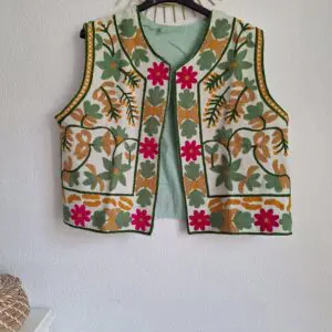 Chaleco Bali verde agua