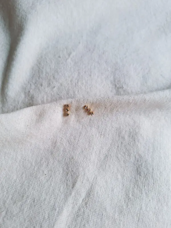 Pendientes minis triple