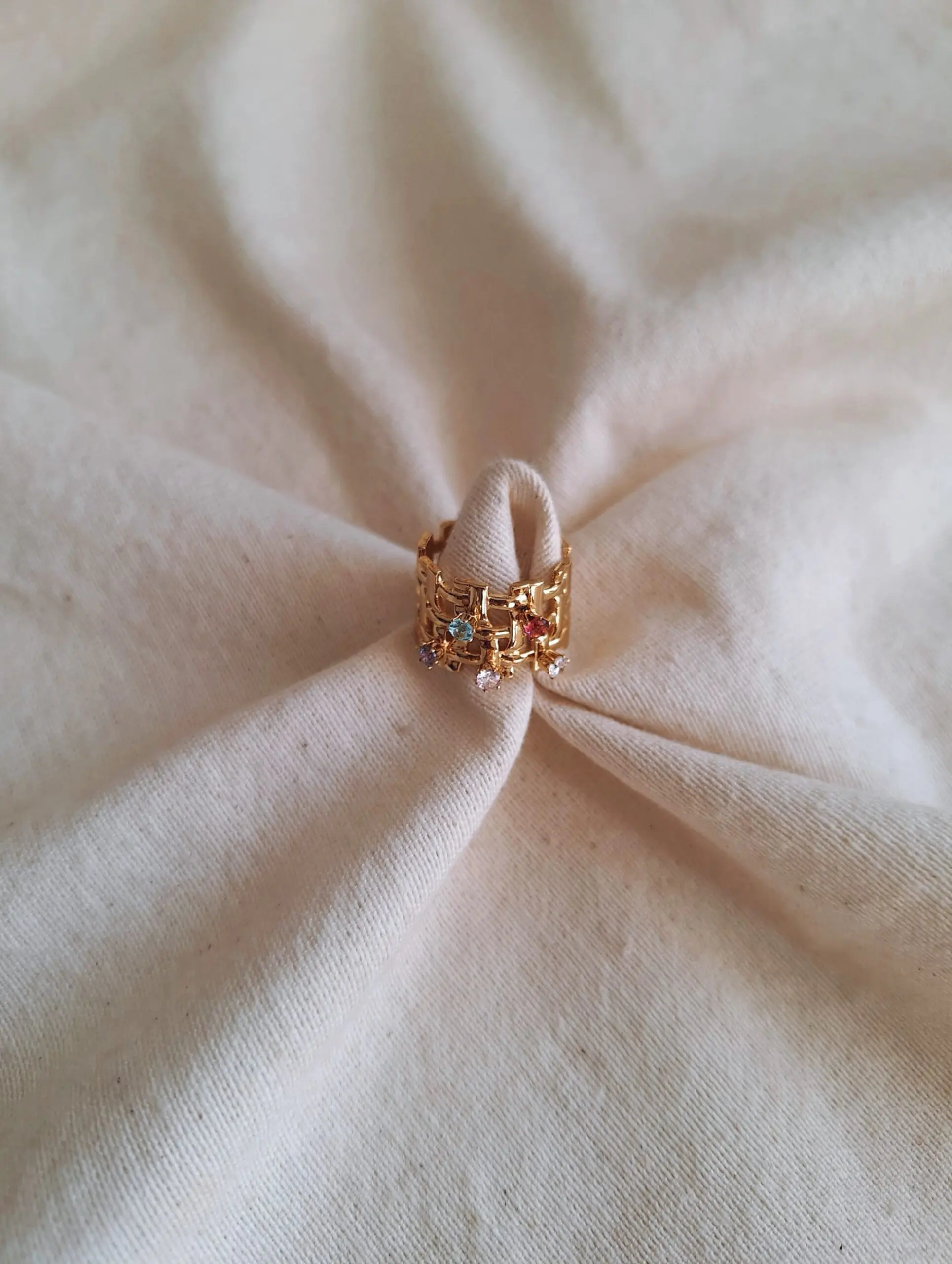 Anillo rafia colores