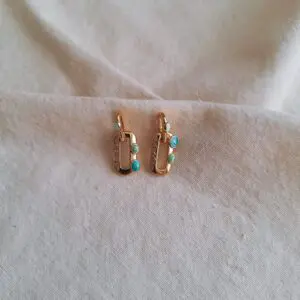 Pendientes Atenas verde