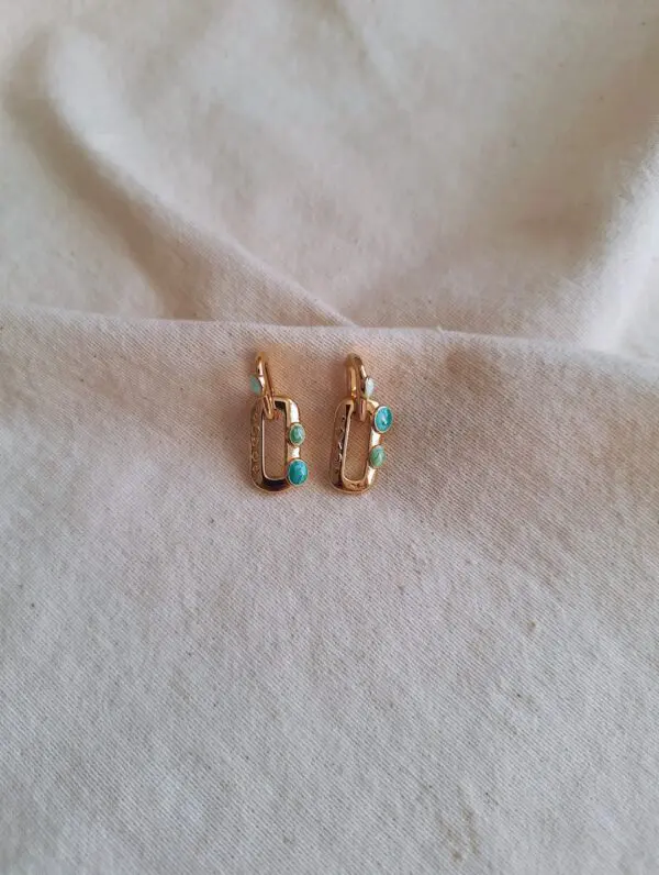 Pendientes Atenas verde