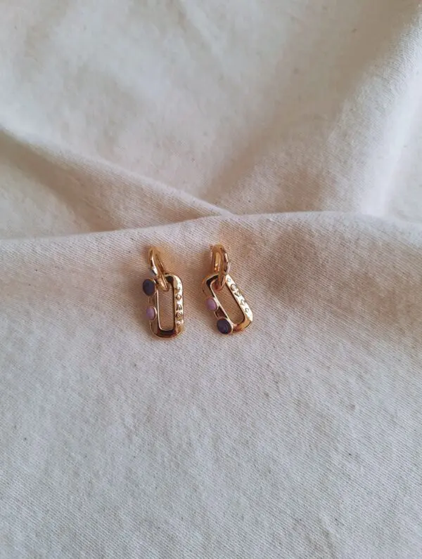 Pendientes Atenas lila