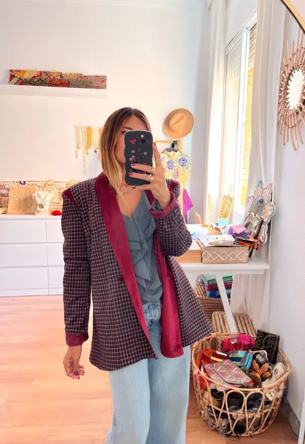 Blazer burgundy - Imagen 2