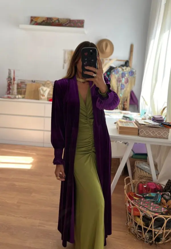 Abrigo Grace morado