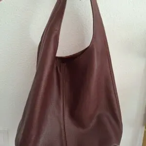 Bolso piel berenjena