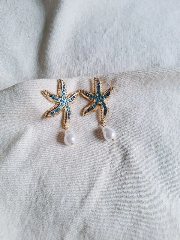 Pendientes sea turquesa