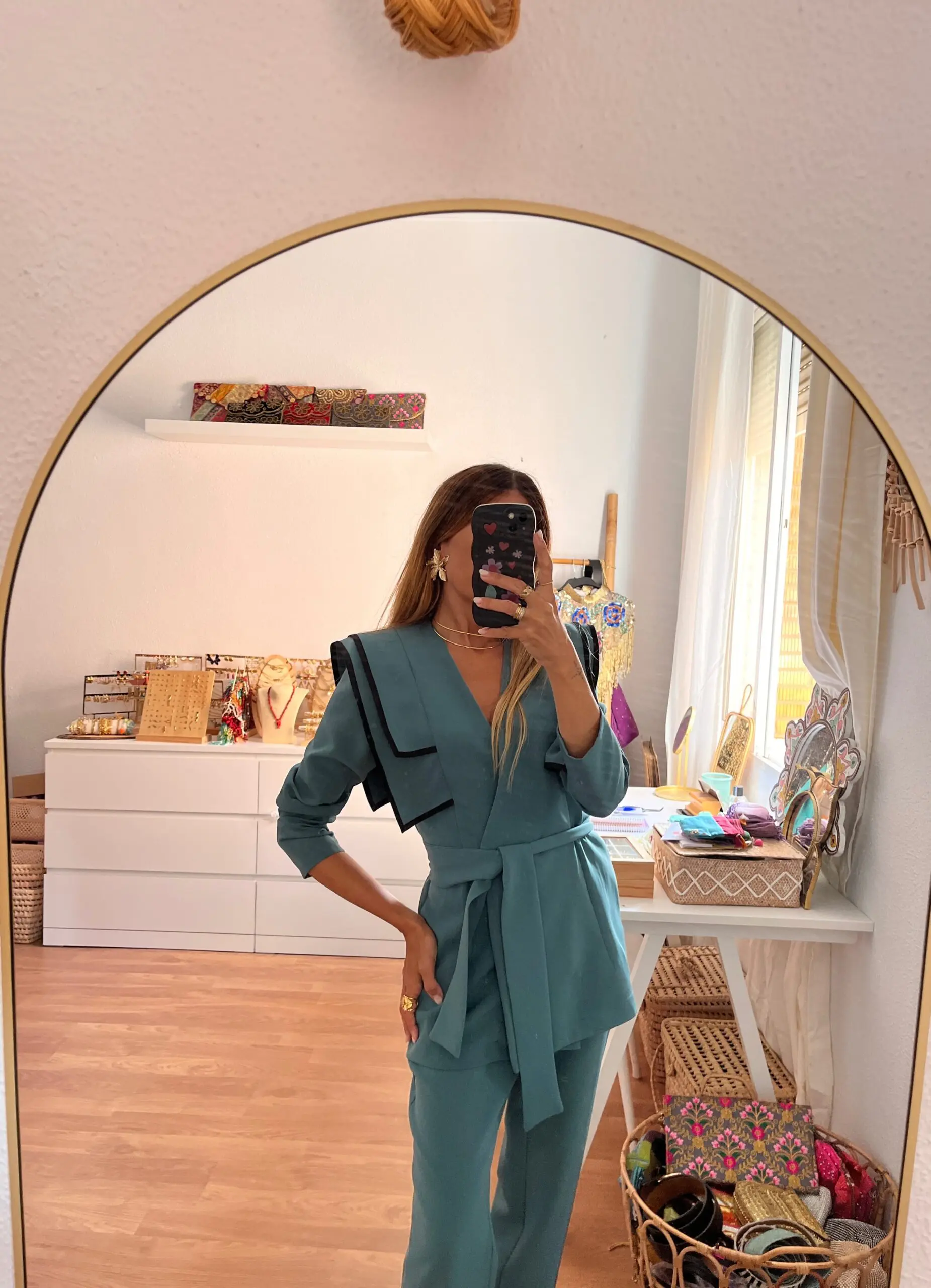 Traje Cayetana verde - Imagen 2