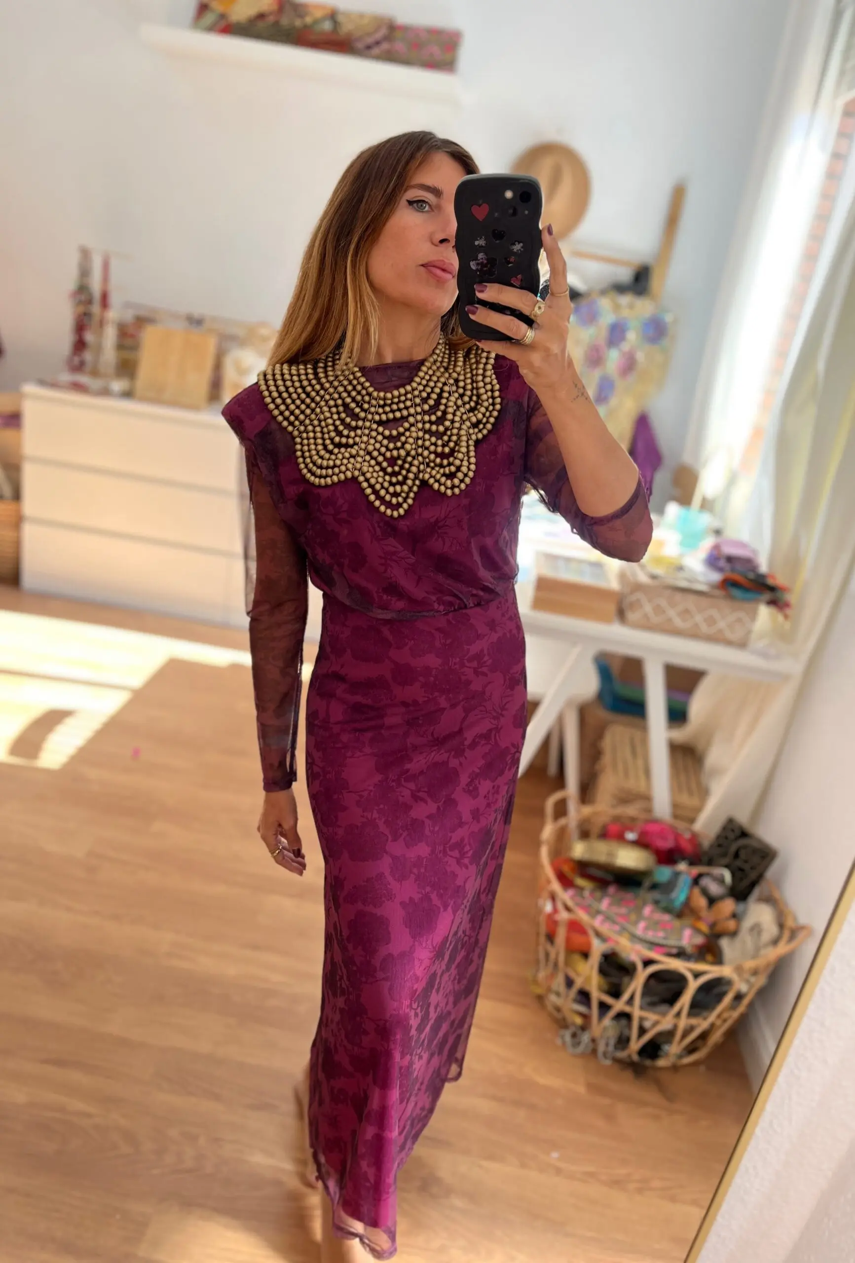 Vestido burgundy - Imagen 2