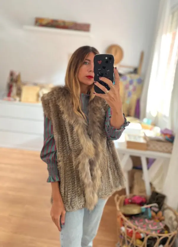 Chaleco pelo natural