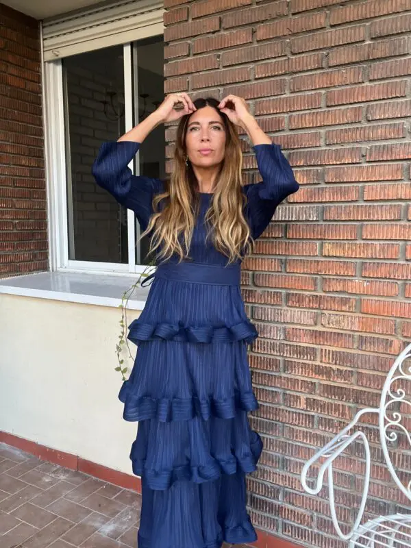 Vestido mokka marino