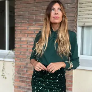 Blusa nudo verde