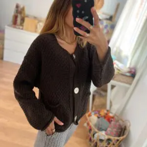 Cárdigan bimba marrón