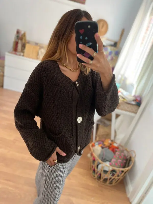 Cárdigan bimba marrón