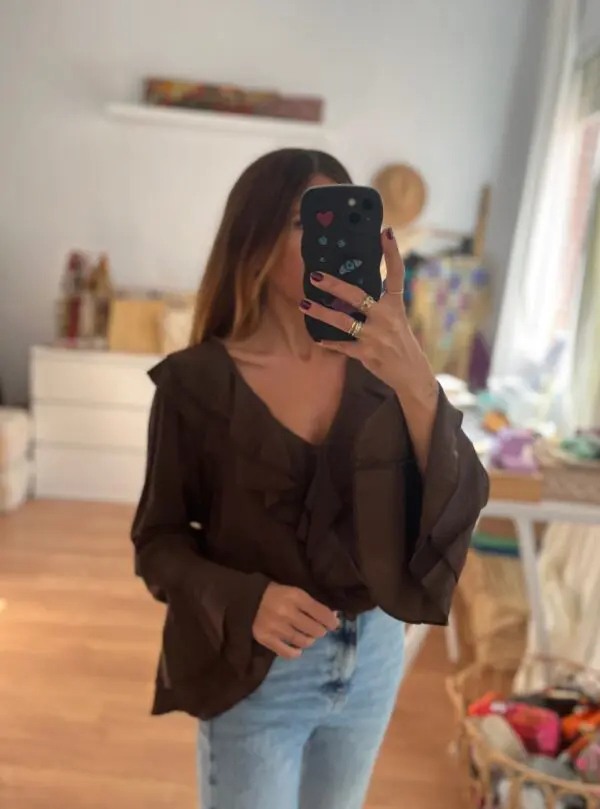 Blusa Bogotá marrón - Imagen 2