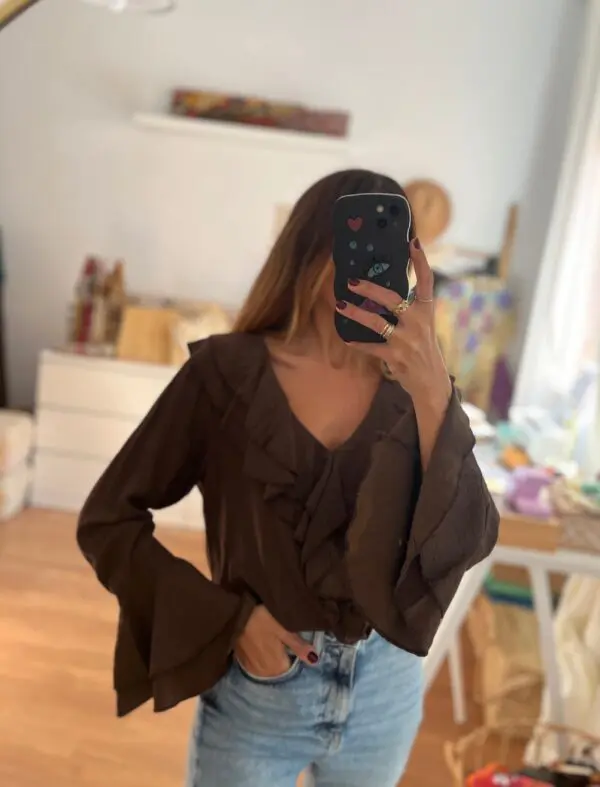 Blusa Bogotá marrón - Imagen 3