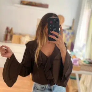 Blusa Bogotá marrón