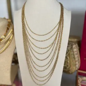 Collar cascada gold