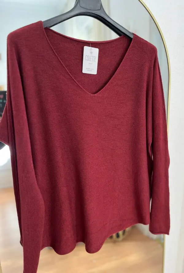 Jersey Renata burgundy - Imagen 2