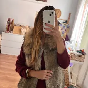 Chaleco mía pelo natural