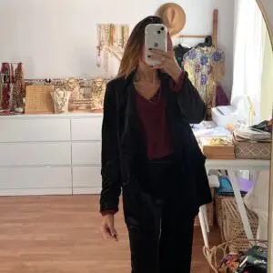 Traje terciopelo negro