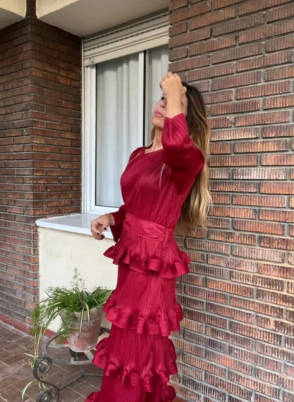 Vestido mokka rojo