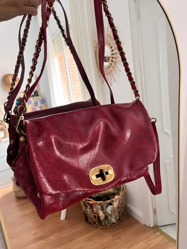 Bolso mía burdeos