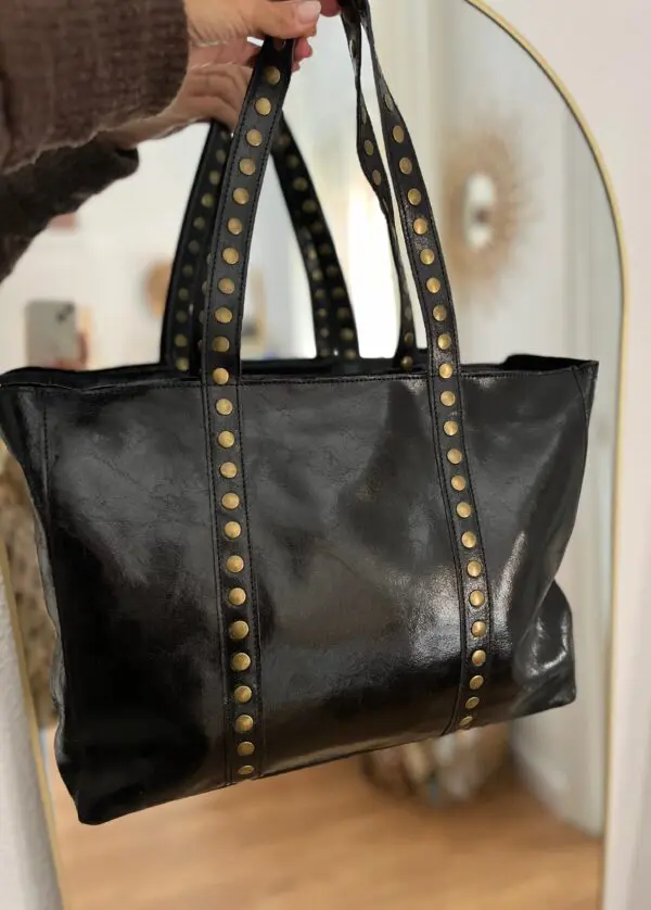 Bolso bardot tachuelas