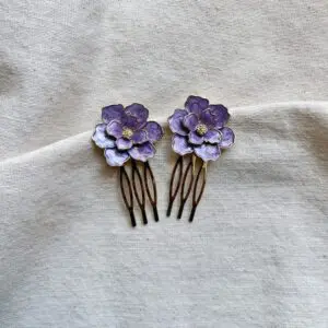 Peinecillo flor nácar lila