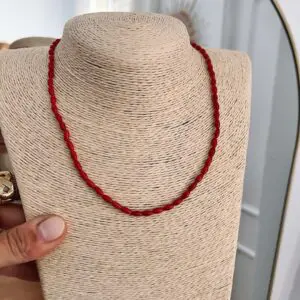 Collar corales fine red