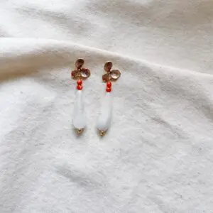 Pendientes Lola blanco