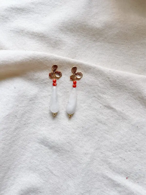 Pendientes Lola blanco