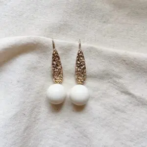 Pendientes Julia blanco