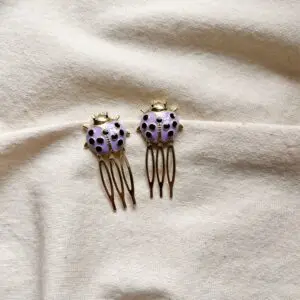 Peinecillo mariquita lila