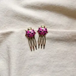 Peinecillo mariquita rosa