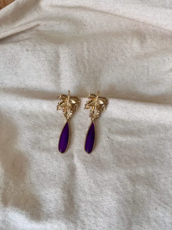 Pendientes purple