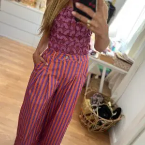 Pantalón rayas Orange