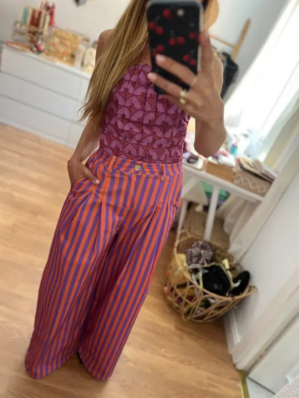 Pantalón rayas Orange