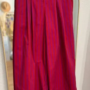 Pantalón rayas fresa