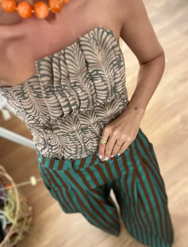 Pantalón rayas green - Imagen 3