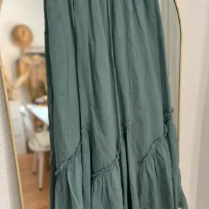 Falda jareta verde agua