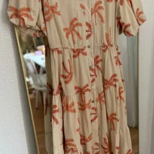 Vestido Palms coral
