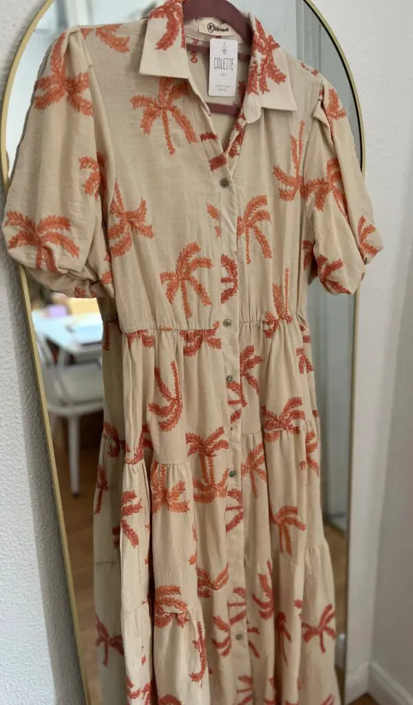 Vestido Palms coral - Imagen 3