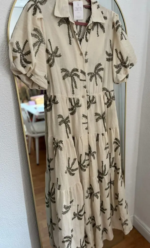 Vestido Palms Kakhi