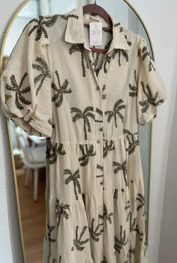Vestido Palms Kakhi - Imagen 3