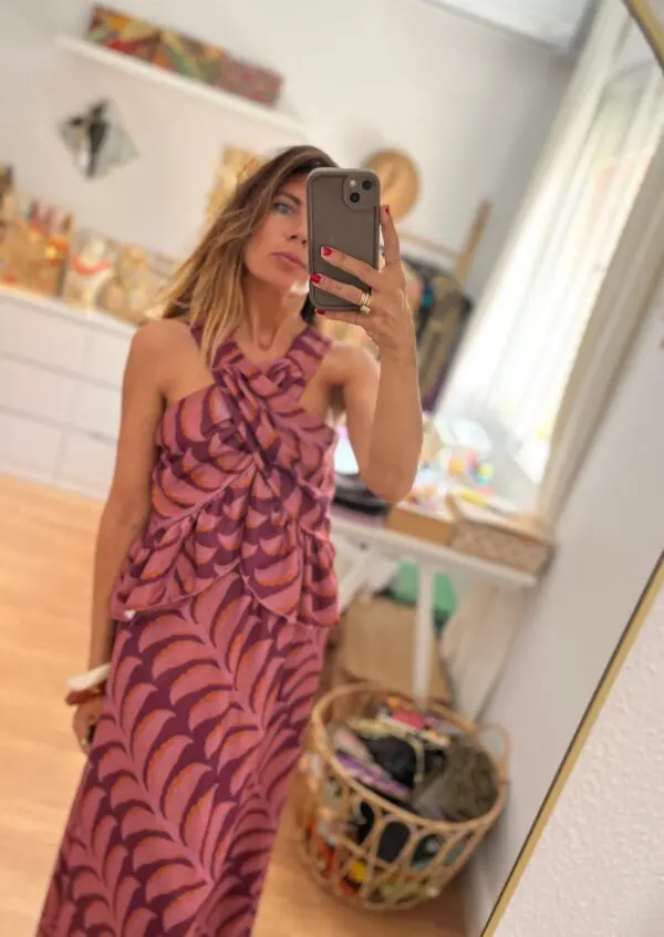 Conjunto Bali burdeos