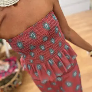 Conjunto tavira rosa marsala