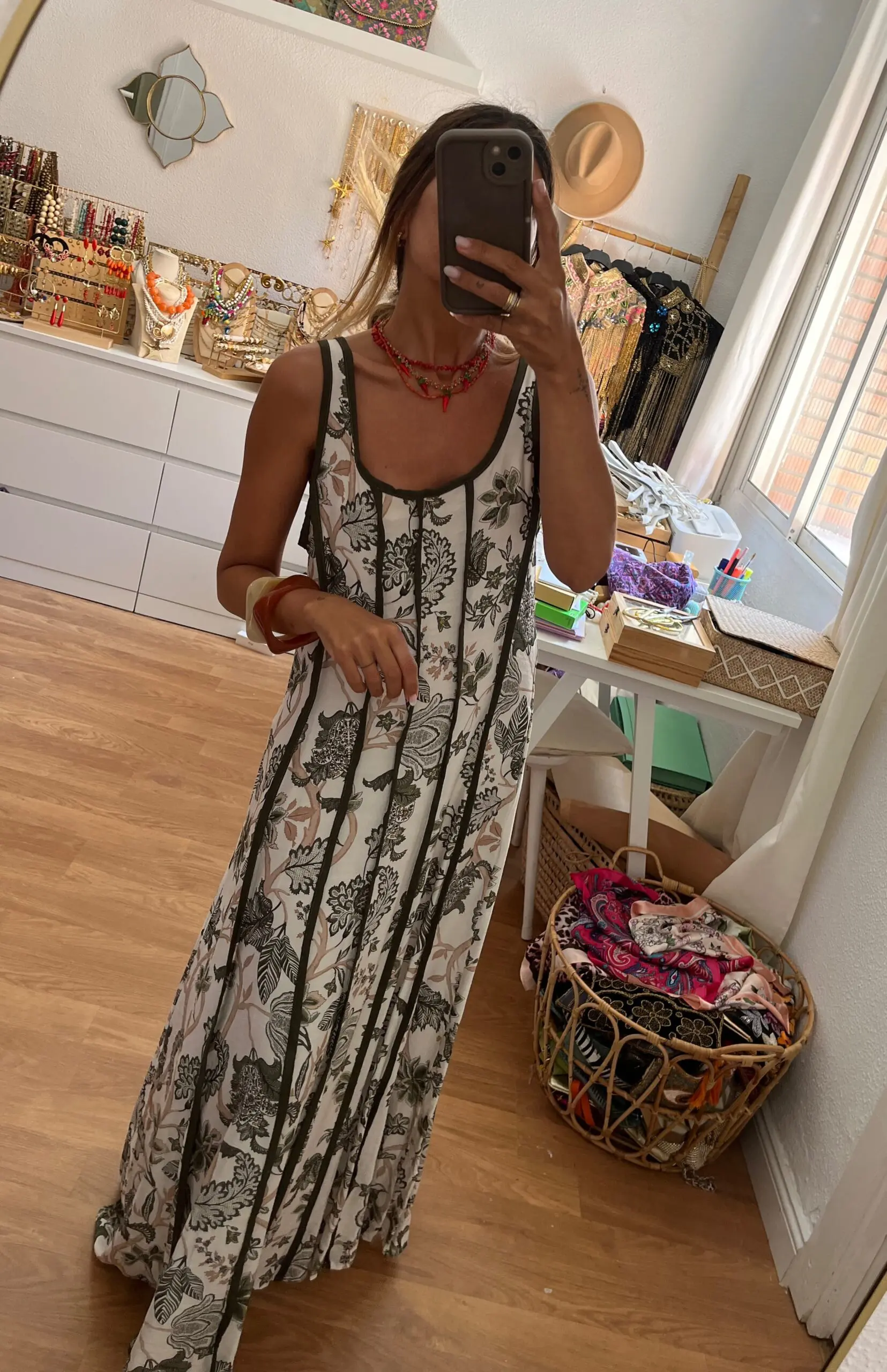 Vestido velha kakhi - Imagen 2